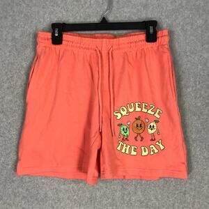 Chemistry Shorts Men Small Sweat‎ Lounge Active Gym Pajamas Squeeze the Day Neon